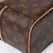 画像をギャラリービューアに読み込む, 極美品 LOUIS VUITTON ルイヴィトン モノグラム ニース ミニ バニティバッグ ハンドバッグ M44495 ブラウン ゴールド金具 中古 4b013940