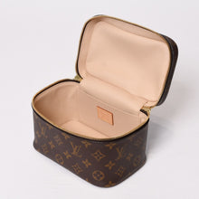 画像をギャラリービューアに読み込む, 極美品 LOUIS VUITTON ルイヴィトン モノグラム ニース ミニ バニティバッグ ハンドバッグ M44495 ブラウン ゴールド金具 中古 4b013940