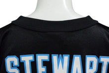 画像をギャラリービューアに読み込む, REEBOK NFL Panthers Stewart リーボック フットボール アメフト ゲームシャツ ブラック サイズ M 美品 中古 4b001396