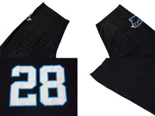 画像をギャラリービューアに読み込む, REEBOK NFL Panthers Stewart リーボック フットボール アメフト ゲームシャツ ブラック サイズ M 美品 中古 4b001396