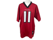 画像をギャラリービューアに読み込む, REEBOK NFL Falcons Jones リーボック フットボール アメフト ゲームシャツ レッド 品質タグなし サイズ XL 美品 中古 4b001400