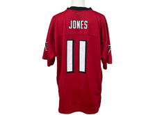 画像をギャラリービューアに読み込む, REEBOK NFL Falcons Jones リーボック フットボール アメフト ゲームシャツ レッド 品質タグなし サイズ XL 美品 中古 4b001400