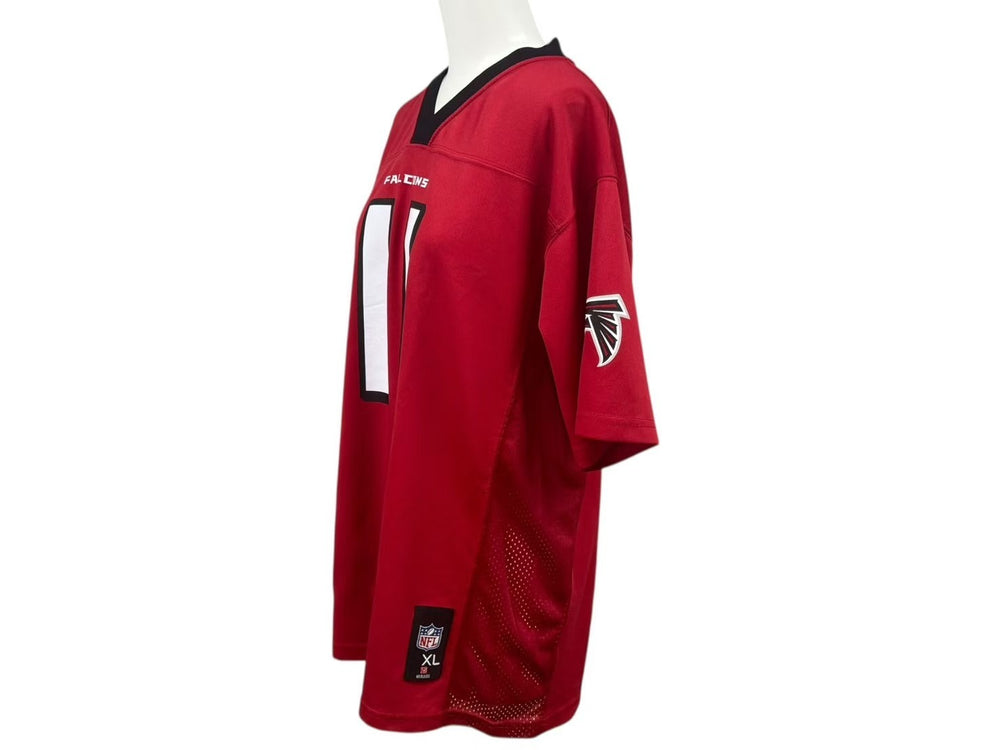 REEBOK NFL Falcons Jones リーボック フットボール アメフト ゲームシャツ レッド 品質タグなし サイズ XL 美品 中古 4b001400