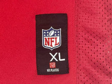 画像をギャラリービューアに読み込む, REEBOK NFL Falcons Jones リーボック フットボール アメフト ゲームシャツ レッド 品質タグなし サイズ XL 美品 中古 4b001400