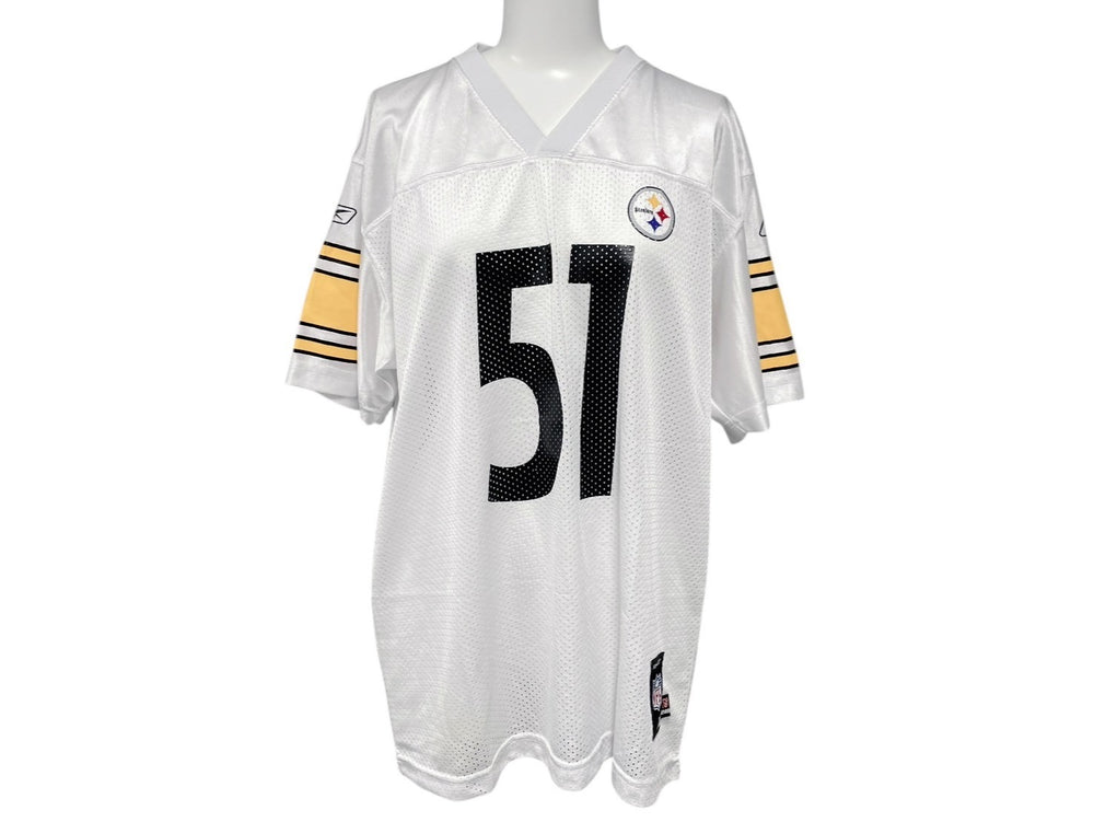 REEBOK NFL Steelers Farrior リーボック フットボール アメフト ゲームシャツ ホワイト サイズ XL 美品 中古 4b001401
