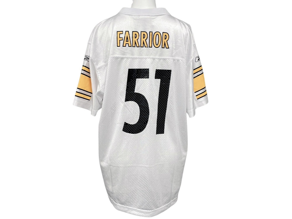REEBOK NFL Steelers Farrior リーボック フットボール アメフト ゲームシャツ ホワイト サイズ XL 美品 中古 4b001401