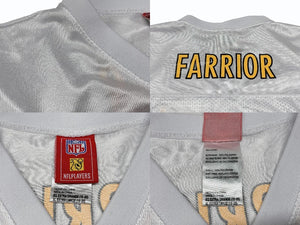 REEBOK NFL Steelers Farrior Reebok Football American Football Game Shirt White Size XL Good Condition Used 4b001401