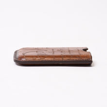 画像をギャラリービューアに読み込む, Berluti ベルルッティ カードケース スクリット カリグラフィー ロゴ ブラウン レザー 美品 中古 4b014057