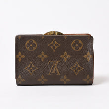 画像をギャラリービューアに読み込む, LOUIS VUITTON ルイヴィトン モノグラム ポルトフォイユエリーズ Wホック 二つ折り財布 M61674 ブラウン 美品 中古 4b014060