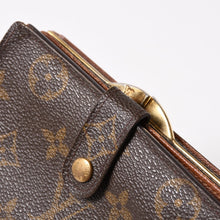 画像をギャラリービューアに読み込む, LOUIS VUITTON ルイヴィトン モノグラム ポルトフォイユエリーズ Wホック 二つ折り財布 M61674 ブラウン 美品 中古 4b014060