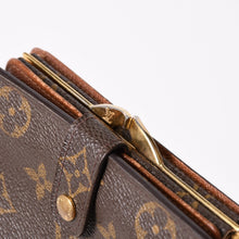 画像をギャラリービューアに読み込む, LOUIS VUITTON ルイヴィトン モノグラム ポルトフォイユエリーズ Wホック 二つ折り財布 M61674 ブラウン 美品 中古 4b014060