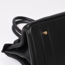 画像をギャラリービューアに読み込む, 極美品 HERMES エルメス ショルダーバーキン トリヨンクレマンス ◻︎I刻 ゴルチェ期 ブラック ゴールド金具 中古 4b013991