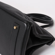 画像をギャラリービューアに読み込む, 極美品 HERMES エルメス ショルダーバーキン トリヨンクレマンス ◻︎I刻 ゴルチェ期 ブラック ゴールド金具 中古 4b013991