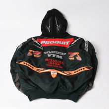 画像をギャラリービューアに読み込む, 極美品 Vetements ヴェトモン レーシングボンバージャケット アルファインダストリーズ ブラック マルチカラー サイズXS 中古 4b014103