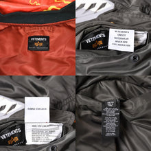 画像をギャラリービューアに読み込む, 極美品 Vetements ヴェトモン レーシングボンバージャケット アルファインダストリーズ ブラック マルチカラー サイズXS 中古 4b014103