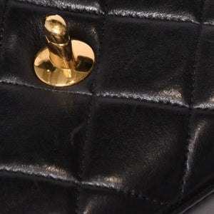 CHANEL Mini Mini Matelasse S Flap S Chain Shoulder Bag No. 3 Coco Mark Lambskin Gold Hardware Good Condition Used 4b014008