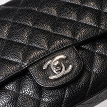 画像をギャラリービューアに読み込む, CHANEL シャネル マトラッセ25 Wフラップ Wチェーンショルダーバッグ 12番台 ココマーク キャビアスキン シルバー金具 美品 中古 4b014007