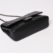 画像をギャラリービューアに読み込む, CHANEL シャネル マトラッセ25 Wフラップ Wチェーンショルダーバッグ 12番台 ココマーク キャビアスキン シルバー金具 美品 中古 4b014007