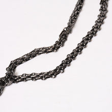 Load image into Gallery viewer, 極美品 CHANEL シャネル 2.55 Sフラップ Wチェーンショルダーバッグ 5番台 ココマーク チョコバー ウール フェルト グレー 中古 4b013941