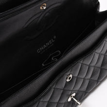 画像をギャラリービューアに読み込む, CHANEL シャネル マトラッセ25 Wフラップ Wチェーンショルダーバッグ 12番台 ココマーク キャビアスキン シルバー金具 美品 中古 4b014007