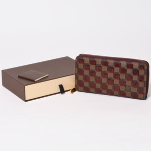 極美品 LOUIS VUITTON ルイヴィトン ジッピーウォレット 長財布 N63174 ダミエパイエット ゴールド金具 中古 4b013949