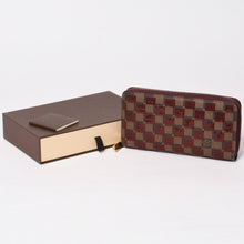画像をギャラリービューアに読み込む, 極美品 LOUIS VUITTON ルイヴィトン ジッピーウォレット 長財布 N63174 ダミエパイエット ゴールド金具 中古 4b013949