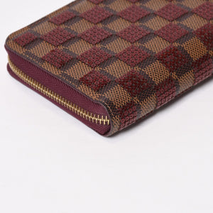 極美品 LOUIS VUITTON ルイヴィトン ジッピーウォレット 長財布 N63174 ダミエパイエット ゴールド金具 中古 4b013949