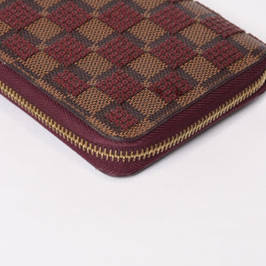 極美品 LOUIS VUITTON ルイヴィトン ジッピーウォレット 長財布 N63174 ダミエパイエット ゴールド金具 中古 4b013949