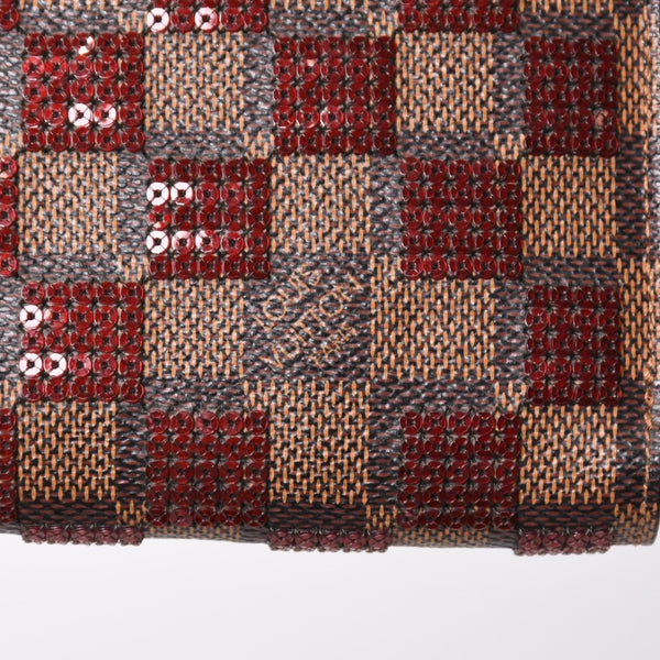 極美品 LOUIS VUITTON ルイヴィトン ジッピーウォレット 長財布 N63174 ダミエパイエット ゴールド金具 中古 4b013949