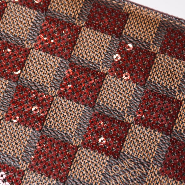 極美品 LOUIS VUITTON ルイヴィトン ジッピーウォレット 長財布 N63174 ダミエパイエット ゴールド金具 中古 4b013949