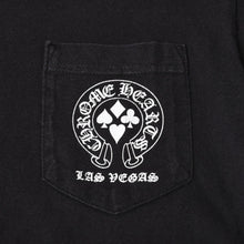 画像をギャラリービューアに読み込む, CHROME HEARTS クロムハーツ LAS VEGAS S/S TEE ラスベガス限定 半袖Tシャツ コットン ブラック サイズS 美品 中古 4b014100