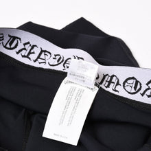 画像をギャラリービューアに読み込む, 極美品 CHROME HEARTS クロムハーツ LOGO LEGGINGS ロゴ レギンス サイズM バイカーショーツ ブラック 中古 4b014052