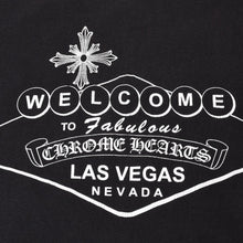 画像をギャラリービューアに読み込む, CHROME HEARTS クロムハーツ LAS VEGAS S/S TEE ラスベガス限定 半袖Tシャツ コットン ブラック サイズS 美品 中古 4b014100