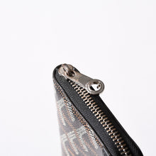 画像をギャラリービューアに読み込む, 極美品 GOYARD ゴヤール マティニョンPM カードケース コインケース ゴヤールディンキャンバス レザー ブラック シルバー金具 中古 4b014113