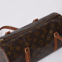 画像をギャラリービューアに読み込む, LOUIS VUITTON ルイヴィトン パピヨン30 ハンドバッグ M51365 モノグラム PVC レザー ブラウン ゴールド金具 美品 中古 4b014064