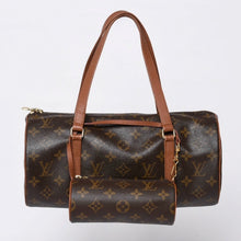画像をギャラリービューアに読み込む, LOUIS VUITTON ルイヴィトン パピヨン30 ハンドバッグ M51365 モノグラム PVC レザー ブラウン ゴールド金具 美品 中古 4b014064