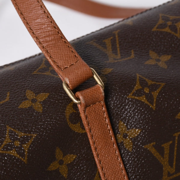 LOUIS VUITTON ルイヴィトン パピヨン30 ハンドバッグ M51365 モノグラム PVC レザー ブラウン ゴールド金具 美品 中古 4b014064