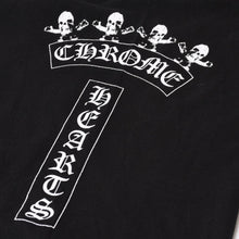画像をギャラリービューアに読み込む, CHROME HEARTS クロムハーツ フォティ ハリスティーター コラボ 半袖Tシャツ コットン ブラック サイズS 美品 中古 4b014098