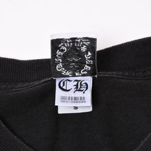 画像をギャラリービューアに読み込む, CHROME HEARTS クロムハーツ フォティ ハリスティーター コラボ 半袖Tシャツ コットン ブラック サイズS 美品 中古 4b014098