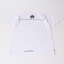 画像をギャラリービューアに読み込む, CHROME HEARTS クロムハーツ 半袖Tシャツ オールド T BAR スター プリント サイズ S ホワイト コットン 美品 中古 4b014101