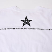 画像をギャラリービューアに読み込む, CHROME HEARTS クロムハーツ 半袖Tシャツ オールド T BAR スター プリント サイズ S ホワイト コットン 美品 中古 4b014101