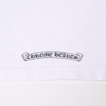 画像をギャラリービューアに読み込む, CHROME HEARTS クロムハーツ 半袖Tシャツ オールド T BAR スター プリント サイズ S ホワイト コットン 美品 中古 4b014101