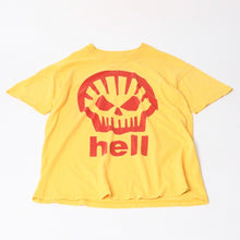 画像をギャラリービューアに読み込む, HELL VINTAGE 半袖Tシャツ トップス クールネック カットソー ワンポイント サイズL イエロー 美品 中古 4b014083