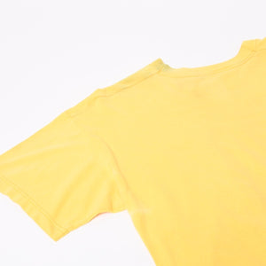 HELL VINTAGE 半袖Tシャツ トップス クールネック カットソー ワンポイント サイズL イエロー 美品 中古 4b014083