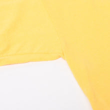 画像をギャラリービューアに読み込む, HELL VINTAGE 半袖Tシャツ トップス クールネック カットソー ワンポイント サイズL イエロー 美品 中古 4b014083