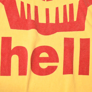 HELL VINTAGE 半袖Tシャツ トップス クールネック カットソー ワンポイント サイズL イエロー 美品 中古 4b014083
