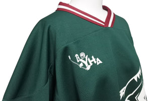 BYHA Game Shirt Vintage Sports Hockey Polyester Green Multicolor Size XL Good Condition Used 4b001411