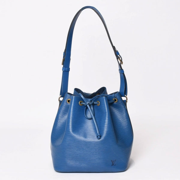LOUIS VUITTON ルイヴィトン エピ プチノエ ワンショルダーバッグ M44105 AR1915 エピレザー ブルー ゴールド金具 良品 中古 4b014031