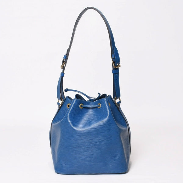 LOUIS VUITTON ルイヴィトン エピ プチノエ ワンショルダーバッグ M44105 AR1915 エピレザー ブルー ゴールド金具 良品 中古 4b014031