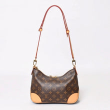 画像をギャラリービューアに読み込む, 新品未使用 LOUIS VUITTON ルイヴィトン ブローニュMM ショルダーバッグ M45831 PVC ヌメ革 ブラウン ゴールド金具 中古 4b014134